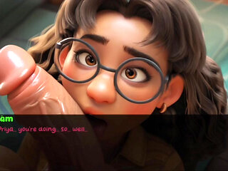 My stepsister lick my dick in night