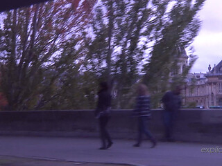 Very Intense Anal Sex in a Limousine Driving on Paris Boulevards
