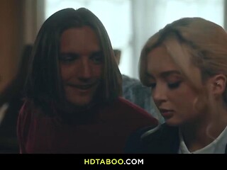 Lexi Lore, Parker Ambrose and Axel Haze Slam Into Double-Penetration Threesome Pounding