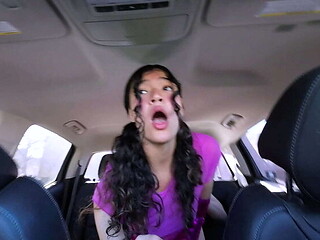 Young Latina Teen Brooklyn Rossi Fucked Hard in Truck Outdoor