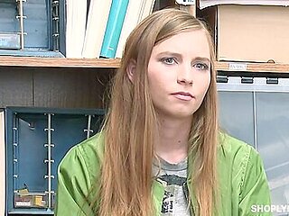 Cute Petite Blonde Got Caught Stealing