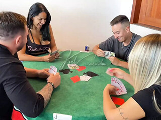 Hot Couple Swap After Wild Card Game - Kel Abate & Brunadiascereja Fuck Hard