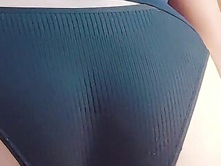 POV My Ass with Black Panties Causes Multiple Shots of Milk Before I Leave for Work