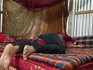 Desi Bangla aunty with First-time
