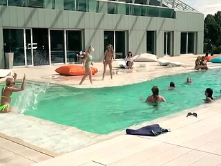 Ashley and Paige's threesome clip
