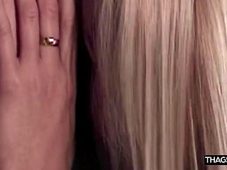 Busty Blonde Babe Fingers Dripping Pussy to Shaking Orgasm
