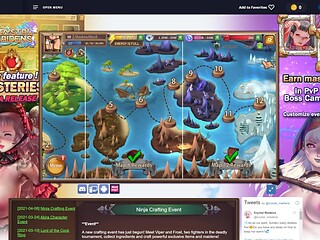 Android game babes share cock in a group 3some
