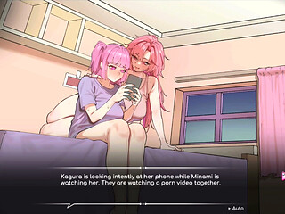 Hentai Game - Minami and Kagura Threesome Hentai Gallery Scene Blowjob and Sex 6 - Lifeguard Holic