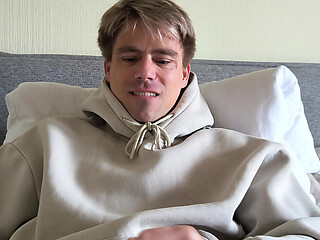 Young handsome boy has not injected for 5 days