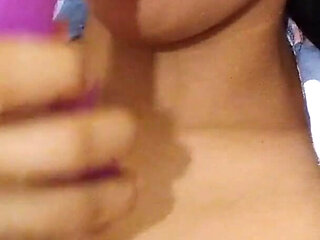 Indian Desi College Girl Fingering and Masturbating with Dildo Vibrater