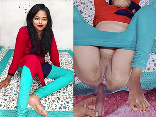 Indian teen girl tight pussy fucked, desi teen girl tight pussy hard fucked with cleare audio