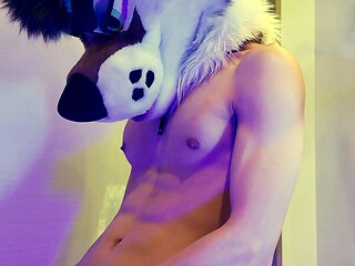 Solo masturbation and gay climax