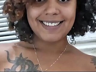 Hairy teen beats her creamy melon