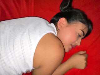 This 19-year-old Teen Gets Fucked by Her Stepbrother