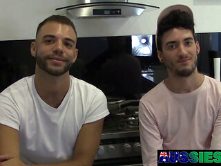 Horny Australians Xavier and Lewis Please Each Others Cocks