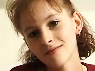 Brunette teen with small tits solo casting tease