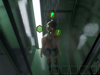 Space girl in ship