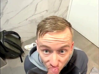 Liam Harding & Max Powers Fucking in Public Toilets