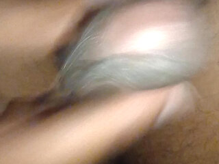 My maid was staying outside of my room I Jerk in the dark she don't know i am in the room