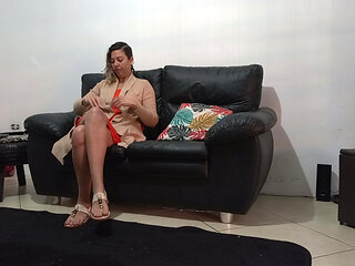 Real cheating wife trying to get pregnant by the neighbor.