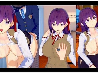 [hentai Game Koikatsu! ]have Sex With Fate Big Tits Sakura Matou.3dcg Erotic Anime Video