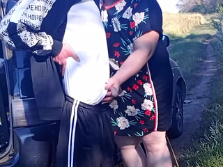 Stepmom Holds My Dick While I Pee and Then Sucks It