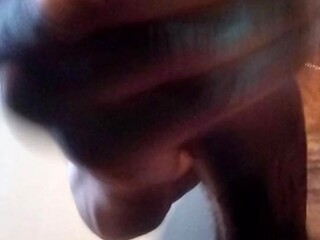 Black superstar wields massive 9` uncut BBC