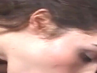 Extra Horny Brunette Fucks Big Dick Gloryhole
