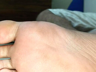 Shiny Oiled Soles & Slow Foot Rub Pure Fetish Focus