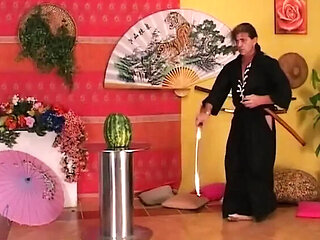 German MILF with Big Booty Takes Huge Dick Deep Throat Blowjob