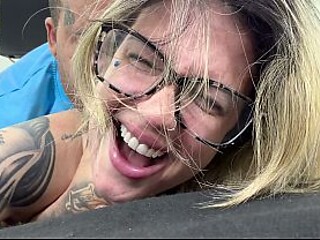 Virgin nerd gets plowed by a big cock