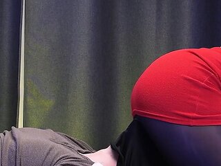545 Fully Clothed Crazy Sex in a Skirt, Thick Tights and Sneakers, with Cum on Nylon and a Spread Pussy!