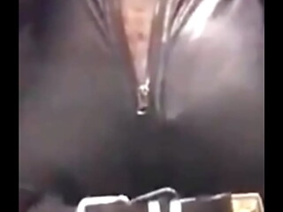 Tight Denim Cutoffs &amp_ latex Zip up Singlet Solo Sex