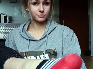 Blond ripping her hose foot fetish and anal sex