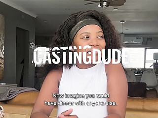 This BUSTY EBONY MILF came in for a CASTING... so I slid deep and FACE FUCKED her throat big time