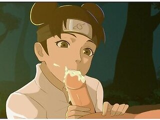 Life With Tsunade, Tenten Taking Care Of Narutos Dick With Car Toon