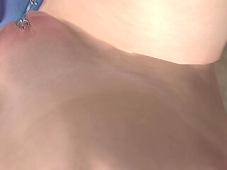 Animated 3D Lesbian Porn - Young Woman and Blue Elf Woman Rubbing Pussies on Floor
