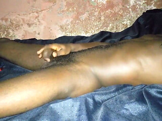 Non-stop African Black Guy Masturbation