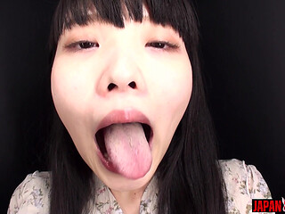 The Dry Mouth and Tongue of Soyo Higashiyama in Extreme Close-up