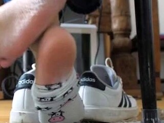 Foot Tongue Mouth And Vore Camilla Adidas Shoeplay In Socks