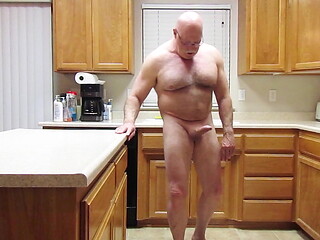 Stripping in the kitchen.