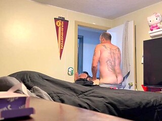 Hot step sis gets an anal creampie while the house is packed