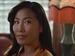 Asian goddess Jennie Rose gets drilled by Ryan Driller in a steamy session of raw passion