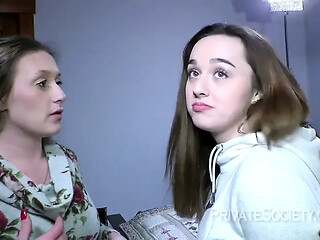 College lesbians explore intimate connection in private 69 position