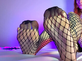 Footfetish Fishnet Stockings