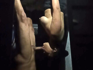 A delicious blowjob from a sexy schoolgirl