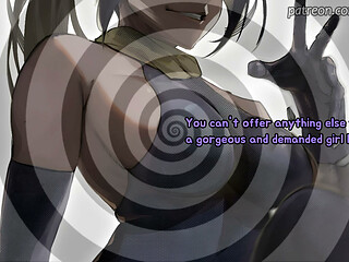 Looped! Yoruichi checks on your massive cock (Femdom JOI)