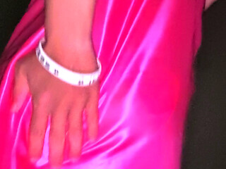 Feel so good with satin panties and satin night dress