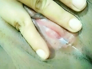 Desi Bhabhi Shenamena Shows White Discharge From Her Pussy Hole