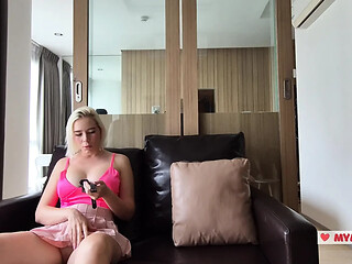 Amateur Lesbian roommates get freaky with some intense self pleasure.
